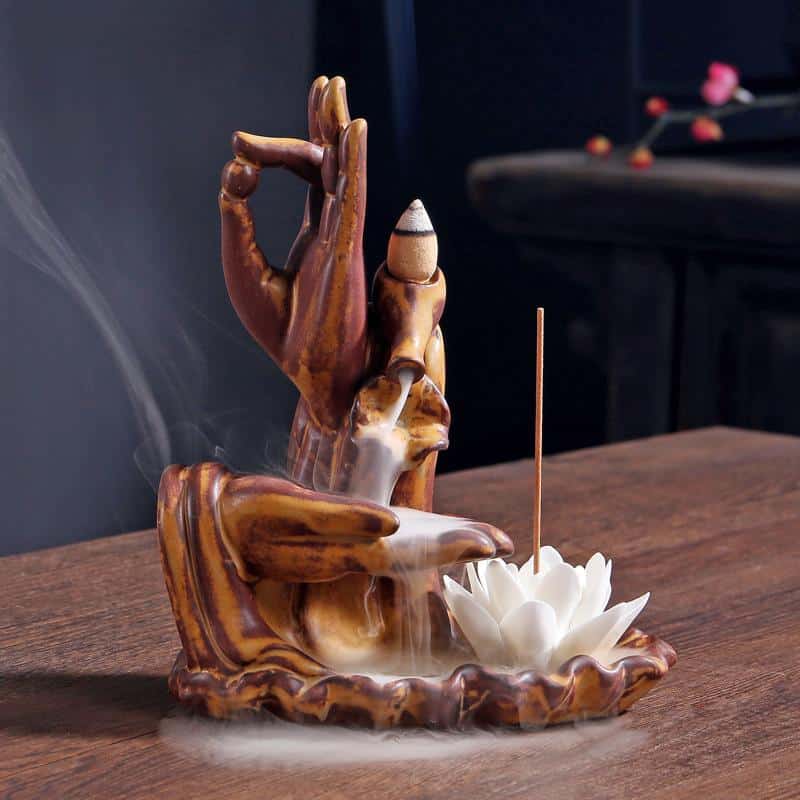 Røgelsesholder <Br>Buddha-Hånd