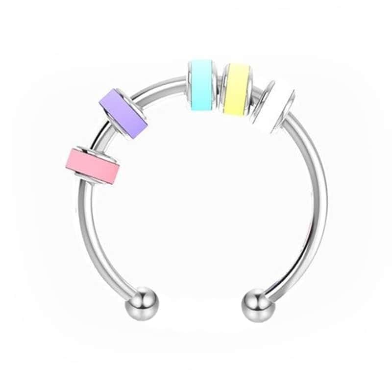 Angst-Ring <Br>Farvet Emalje
