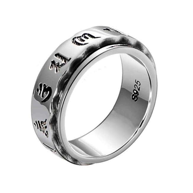 Anti-Stress Ring <Br>Tibetansk Ring (Sølv)