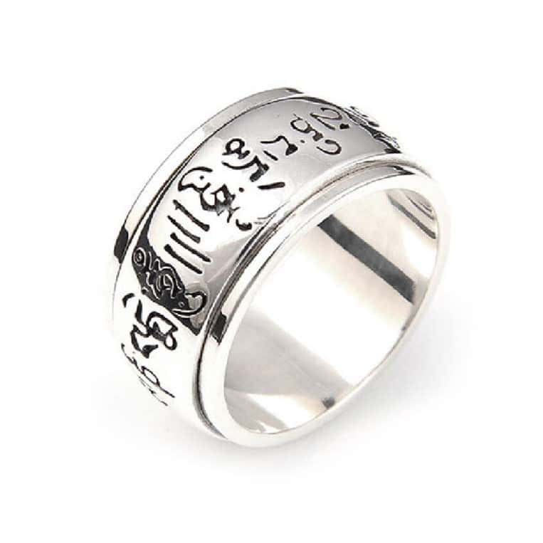 Anti-Stress Ring <Br>Mantra Ring (Sølv)