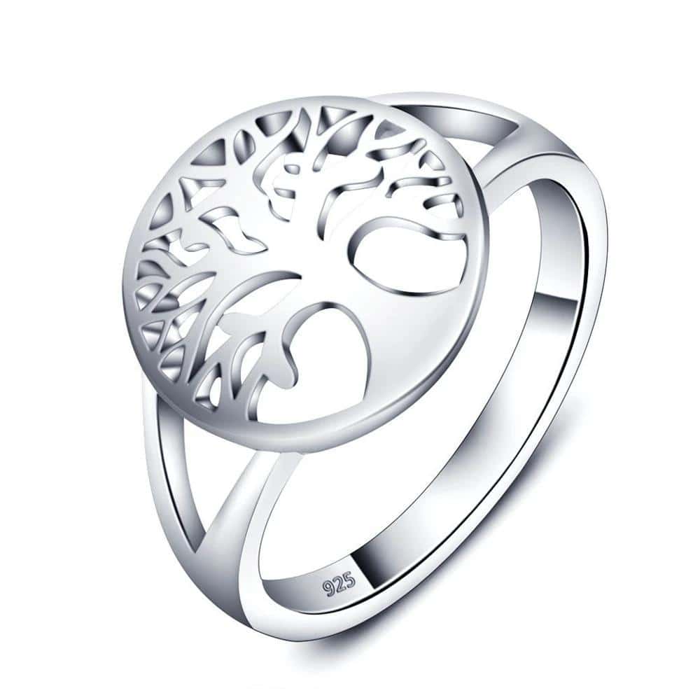 Anti-Stress Ring <Br>Livets Træ (Sølv)