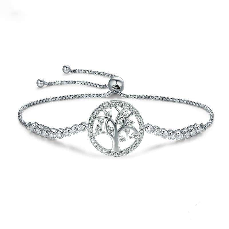 Anti-Stress Armbånd <Br>Livets Træ (Sølv/Platin)