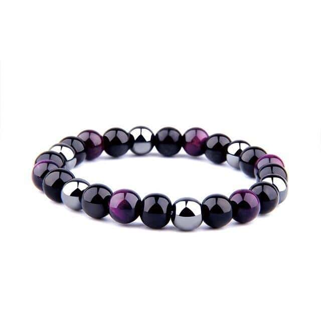 Antistress-Armbånd <Br>Hematit Og Violet Agat