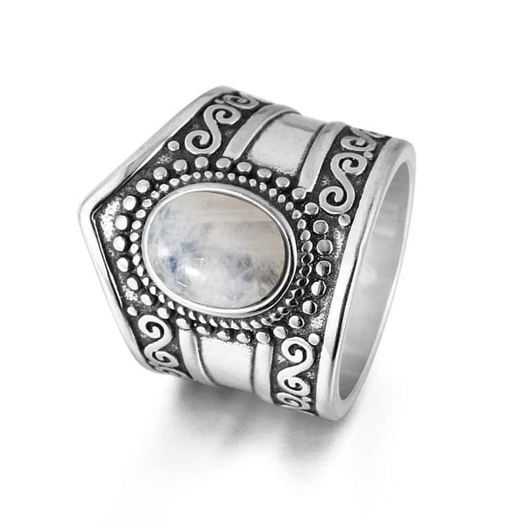 Zen Ring <Br>Etnisk Månesten