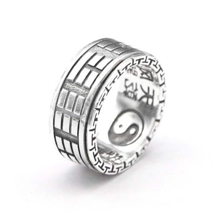 Anti-Stress Ring <Br>Feng Shui (Sølv)