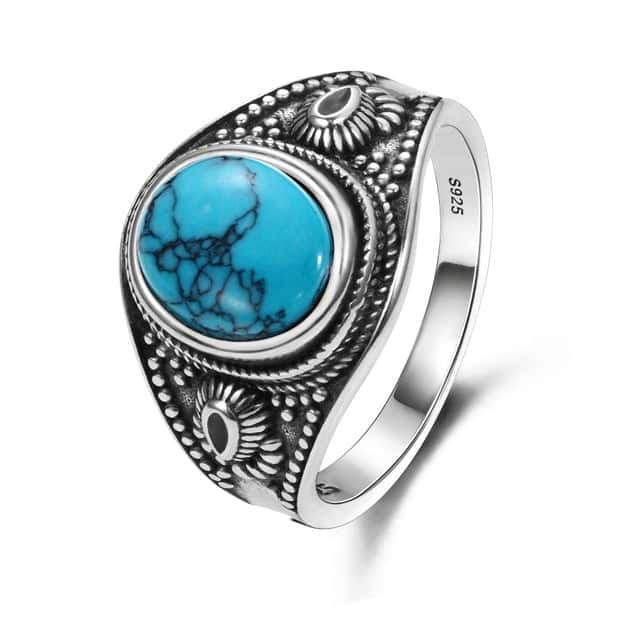 Zen Ring <Br>Sølv Turkis