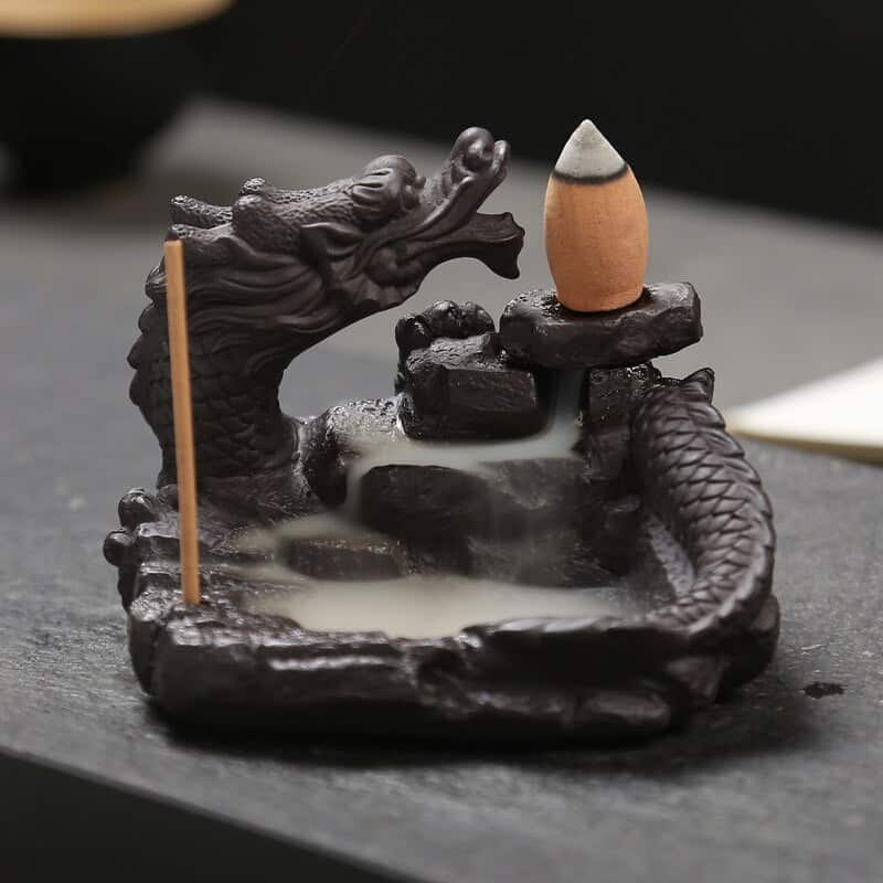 Røgelsesholder <Br>Dragon